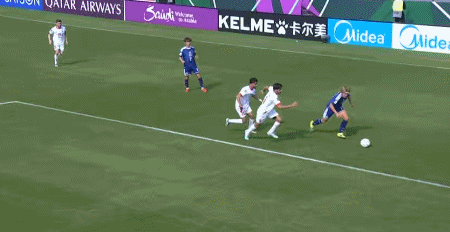 足球直播-半场：日本U23 0-1约旦U23，阿赛扎破门